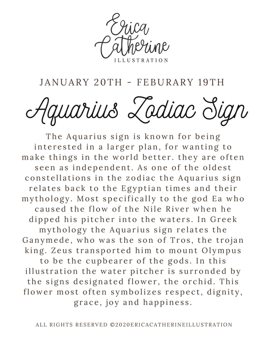 Aquarius Zodiac Sign - Seconds Sale
