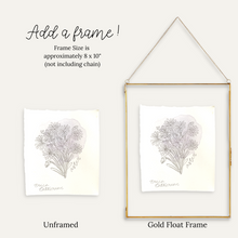 Load image into Gallery viewer, September Birth Flower - Aster Mini Original Drawing
