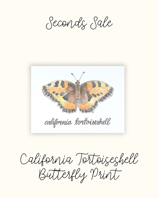 California Tortoiseshell Butterfly Print - Misprint
