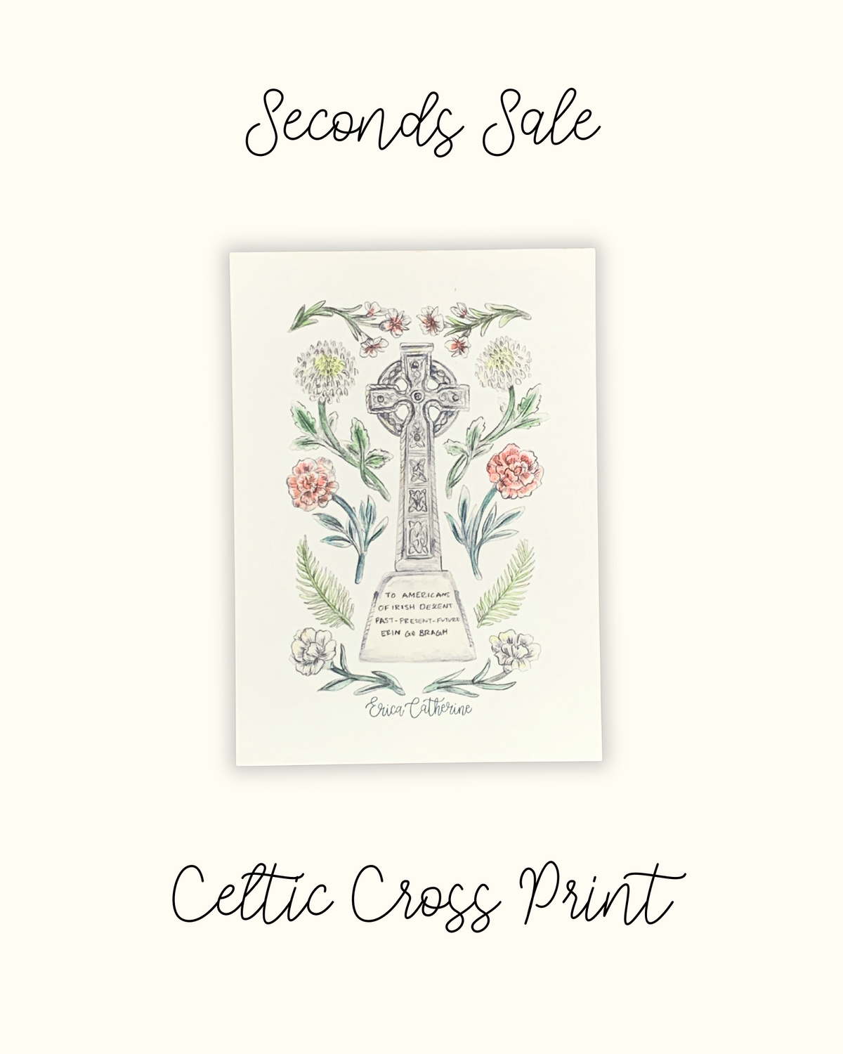 Celtic Cross Monument 5x7" Print - Seconds Sale