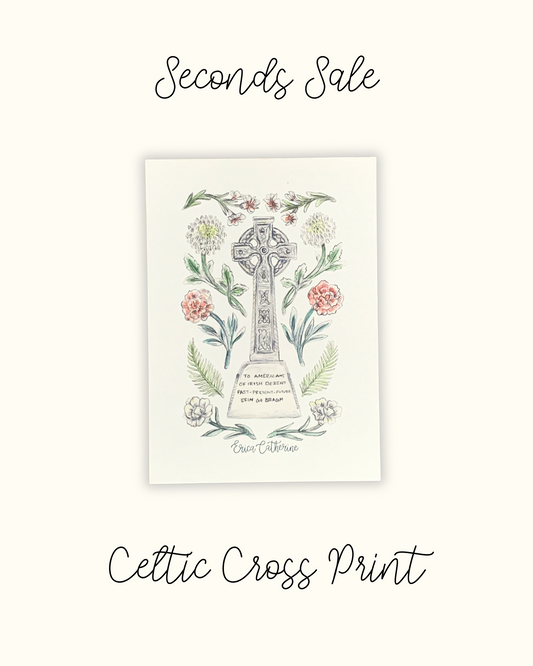 Celtic Cross Monument 5x7" Print - Seconds Sale