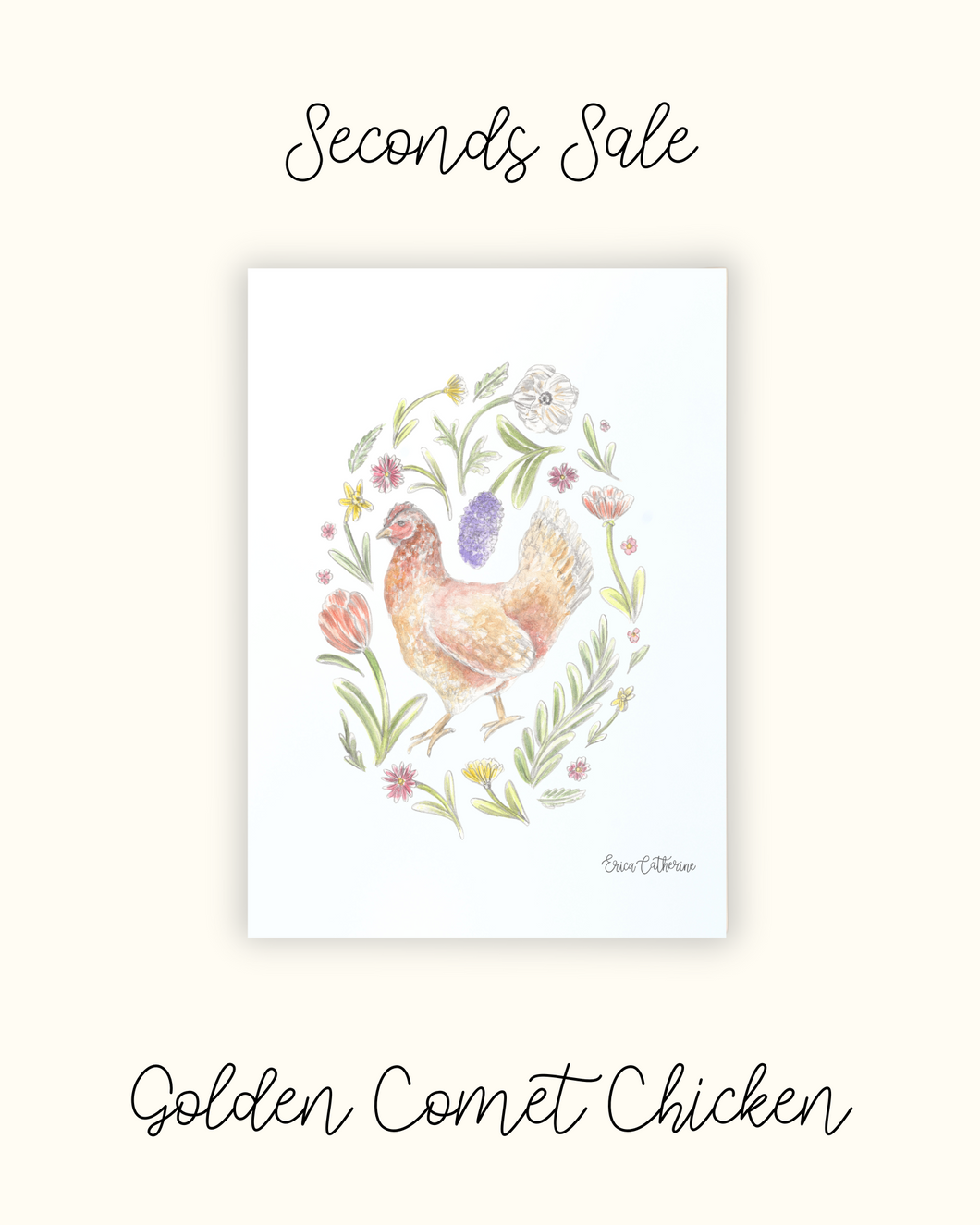 Backyard Chicken Print - Seconds Sale