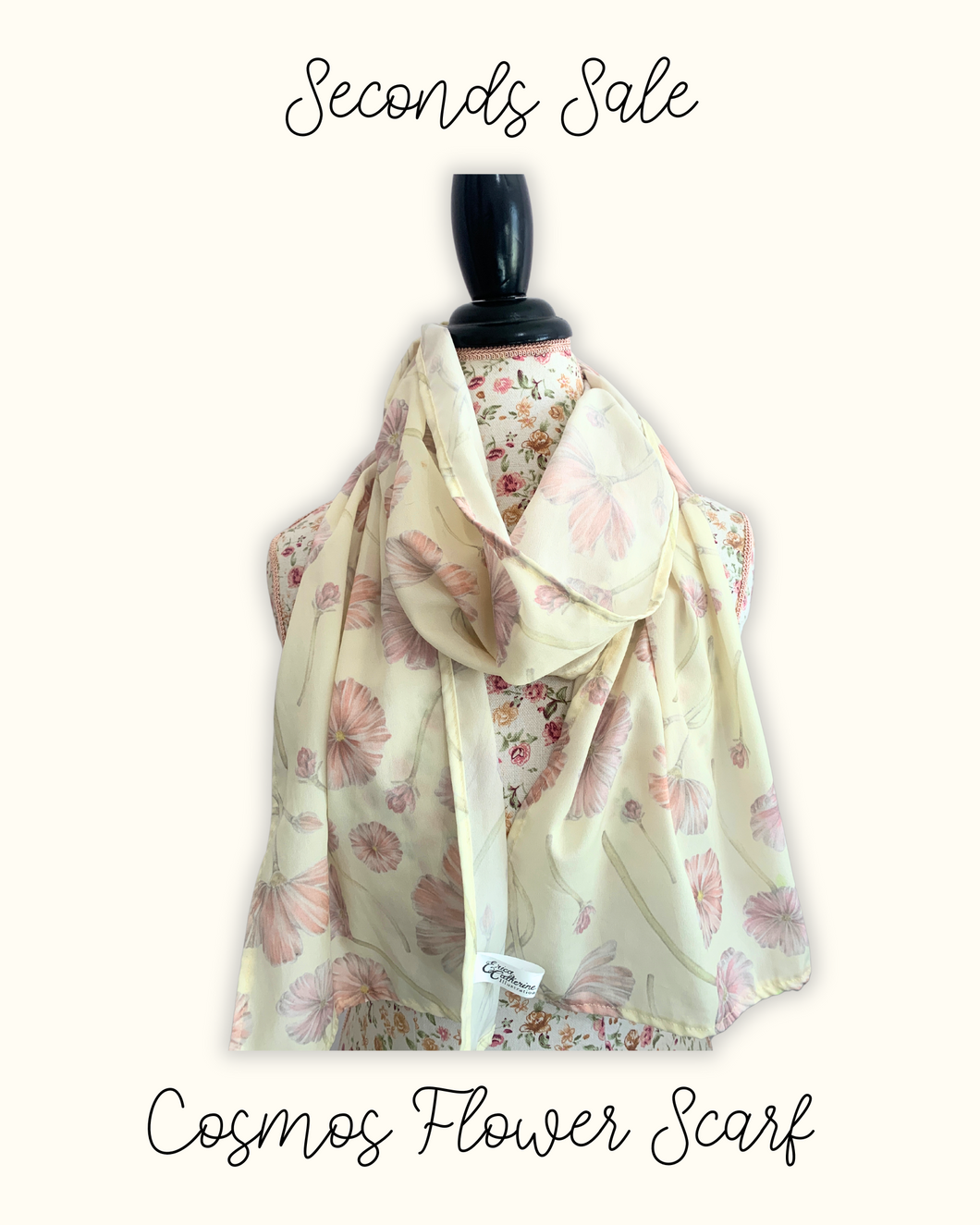 Cosmos Flower Scarf - Seconds Sale