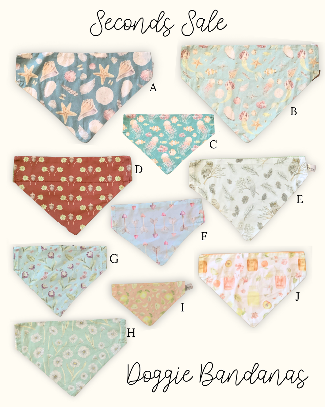 Doggie bandanas - Seconds Sale