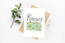 Load image into Gallery viewer, Kansas State Map Art Print
