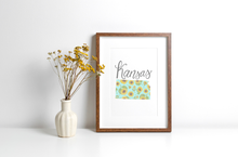 Load image into Gallery viewer, Kansas State Map Art Print
