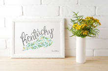 Load image into Gallery viewer, Kentucky State Map Fine Art Print
