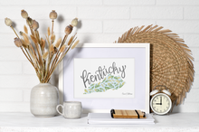 Load image into Gallery viewer, Kentucky State Map Fine Art Print
