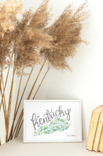 Load image into Gallery viewer, Kentucky State Map Fine Art Print
