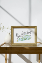 Load image into Gallery viewer, Kentucky State Map Fine Art Print
