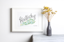 Load image into Gallery viewer, Kentucky State Map Fine Art Print
