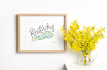 Load image into Gallery viewer, Kentucky State Map Fine Art Print
