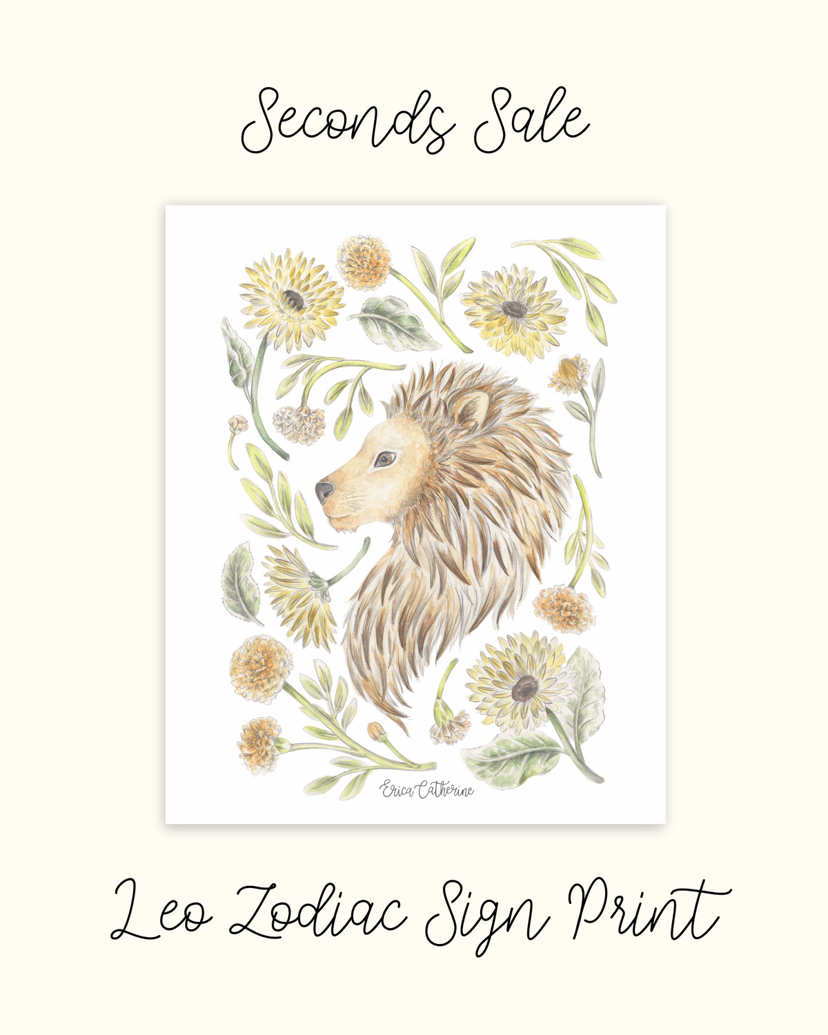Leo Zodiac Sign - Seconds Sale