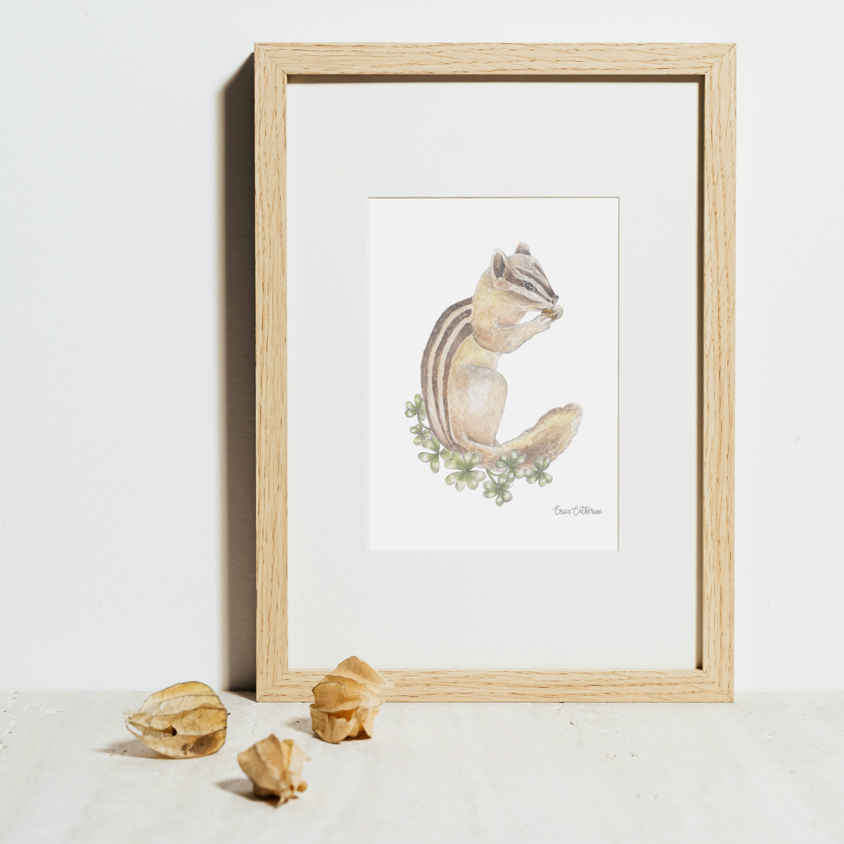 Letter C Woodland Alphabet Fine Art Print