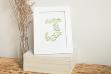 Load image into Gallery viewer, Letter J Initial Art Print
