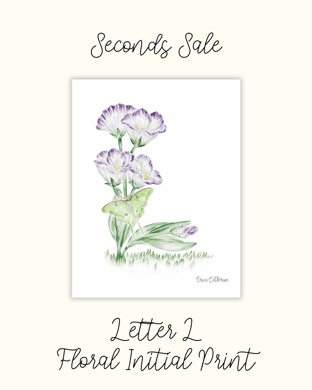 Letter L Initial Art Print - Seconds Sale