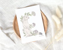 Load image into Gallery viewer, Letter E Woodland Alphabet Fine Art Print

