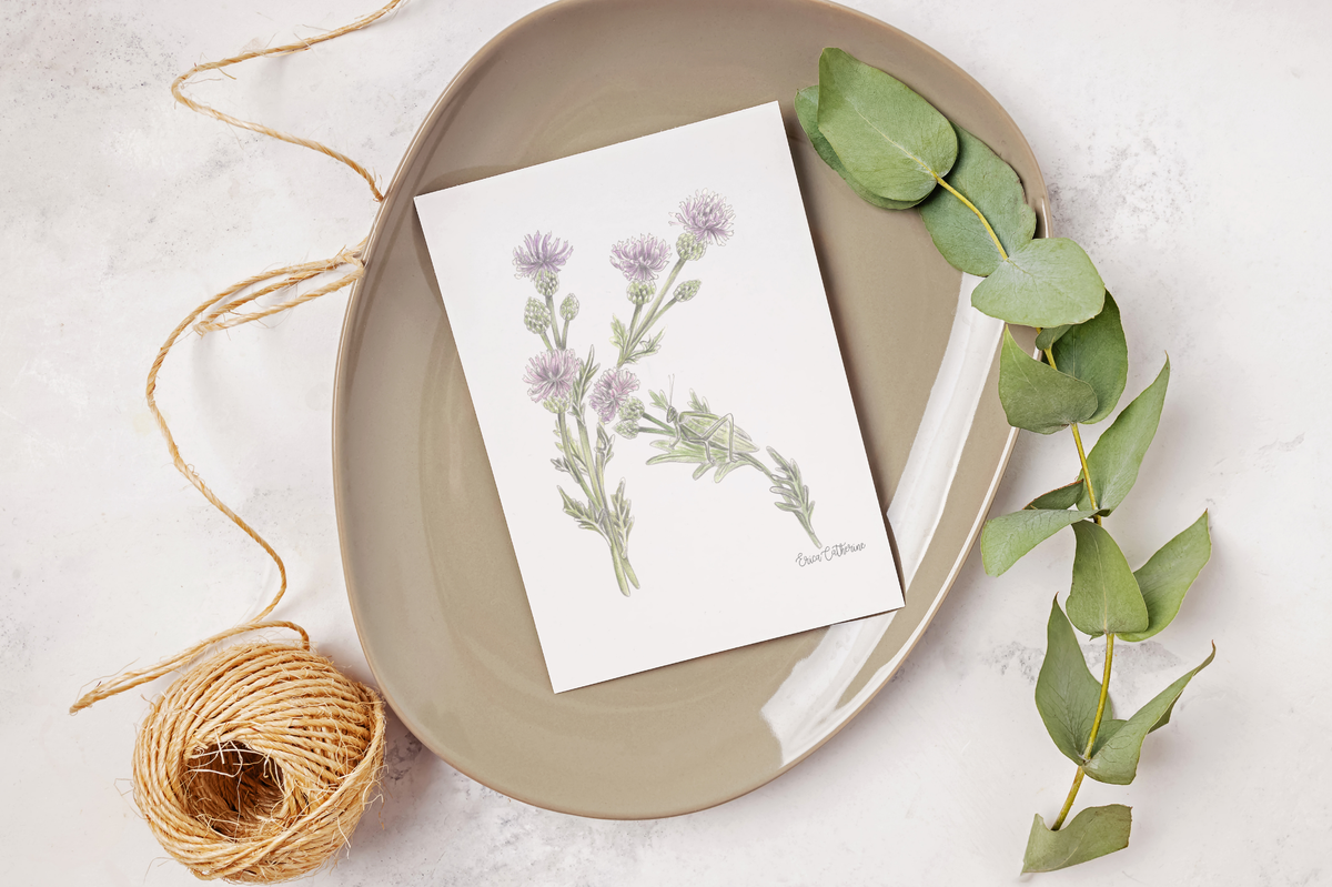 Letter K Woodland Alphabet Fine Art Print