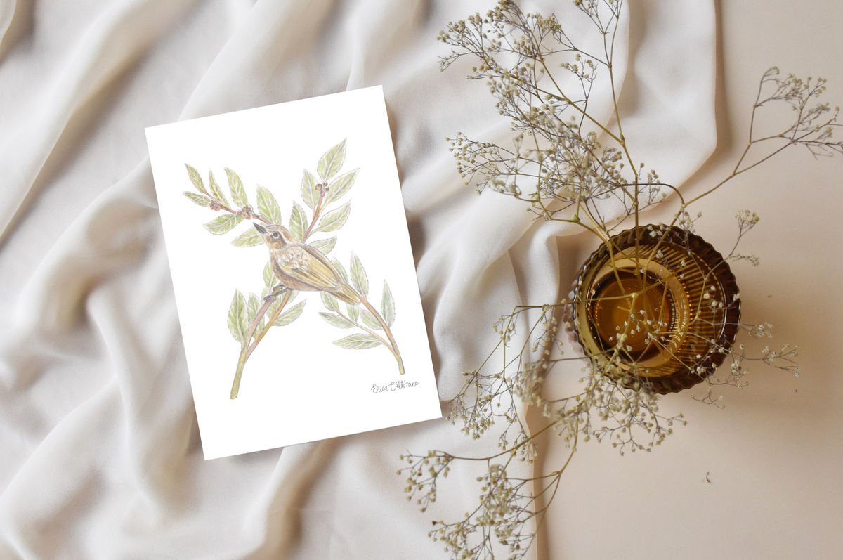 Letter X Woodland Alphabet Art Print