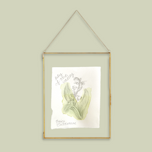 Load image into Gallery viewer, May Birth Flower - Lily of the Valley Mini Original Artwork
