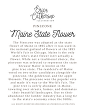 Load image into Gallery viewer, Maine State Flower Map - Seconds Sale
