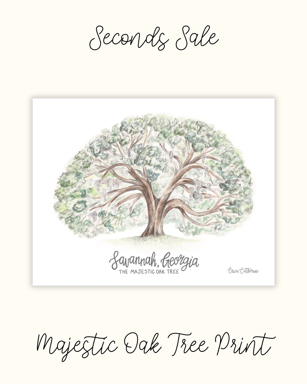 Majestic Oak Tree Print - Seconds Sale