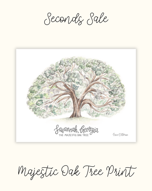 Majestic Oak Tree Print - Seconds Sale
