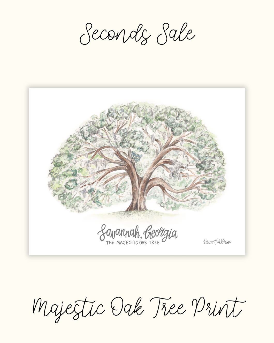 Majestic Oak Tree Print - Seconds Sale
