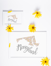 Load image into Gallery viewer, Maryland State Map Art Print
