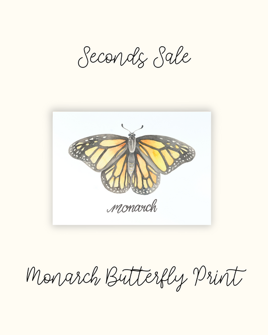 Monarch Butterfly Print - Seconds Sale