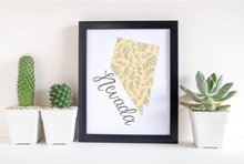 Load image into Gallery viewer, Nevada State Map Art Print
