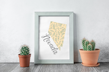 Load image into Gallery viewer, Nevada State Map Art Print
