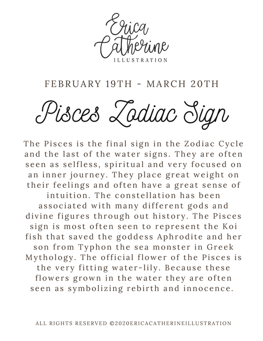Pisces Zodiac Sign - Seconds Sale