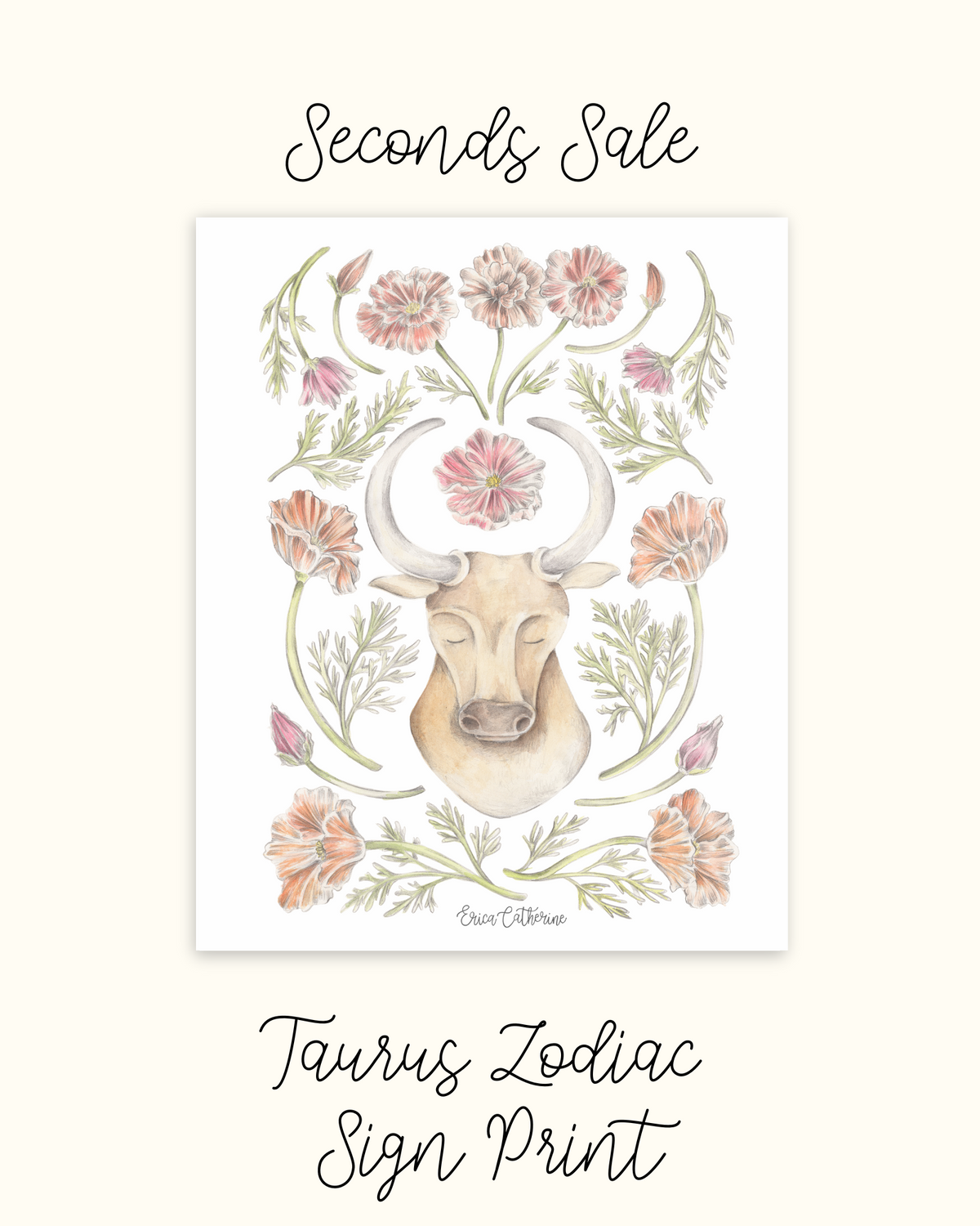 Taurus Zodiac Sign - Seconds Sale