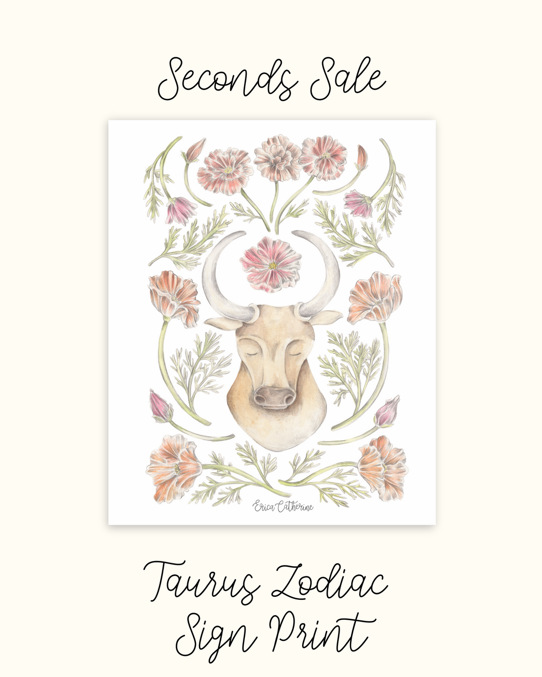 Taurus Zodiac Sign - Seconds Sale