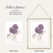 Load image into Gallery viewer, Viola Flower - Mini Original Drawing
