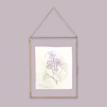 Load image into Gallery viewer, February Birth Flower - Violet Mini Original Artwork
