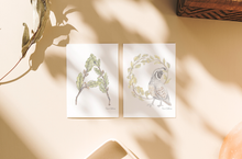 Load image into Gallery viewer, Letter A Woodland Alphabet Fine Art Print
