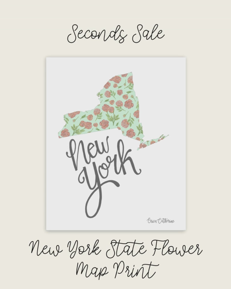 New York Map - Seconds Sale