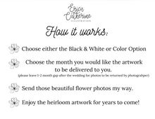 Load image into Gallery viewer, Bridal Bouquet Custom Artwork
