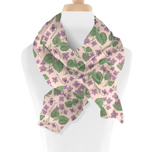 Load image into Gallery viewer, Meadow Violet Flower Scarf
