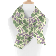 Load image into Gallery viewer, Meadow Violet Flower Scarf
