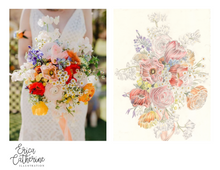 Load image into Gallery viewer, Bridal Bouquet Custom Artwork
