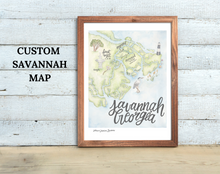 Load image into Gallery viewer, Customized Savannah Map
