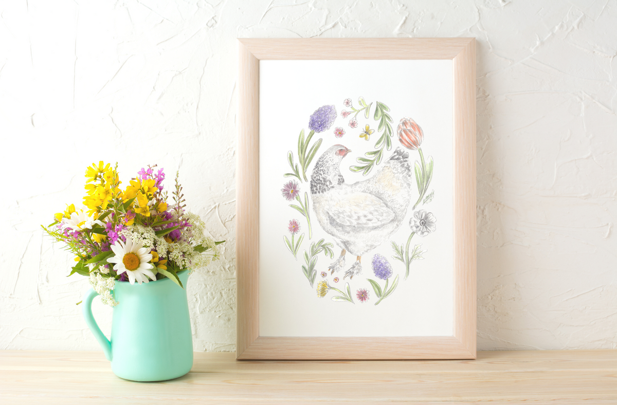 Backyard Chickens Print Series