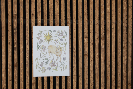 Aries Sign Art Print