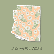 Load image into Gallery viewer, Arizona State Flower Map Vinyl Sticker
