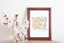 Load image into Gallery viewer, Arkansas State Map Art Print
