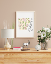 Load image into Gallery viewer, Arkansas State Map Art Print

