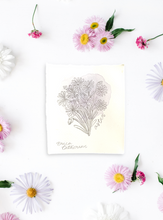 Load image into Gallery viewer, September Birth Flower - Aster Mini Original Drawing
